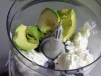 Mix mellow avocado with cream cheese. ...