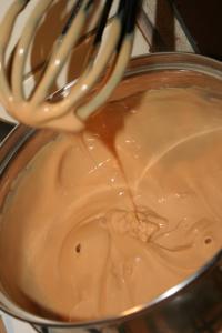 At first cook pudding: pour off a little milk in...