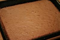 Pour the dough on baking tin (cca 30x25 cm) with...