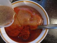 Add salt, ground red paprika and pour in a beer....