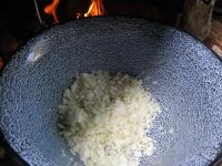 Melt the fat in a camping pot, add the onion and...
