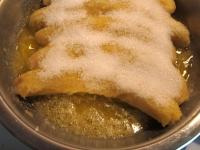 Sprinkle sugar, stir gently until the sugar...