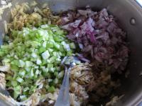 ... and peeled, finely chopped onion. Stir. ...