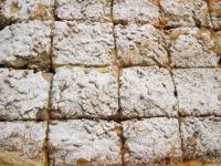 Sprinkle the cool cake with sifted powdered sugar...