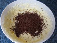 Pour the chocolate confectionery decoratings into...