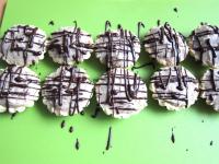 Decorate with melted chocolate. Store in a cold...