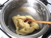 Turn the heat on a little and carefully stir the...