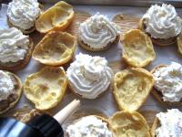 ... and whipping cream whipped with stabilizer....