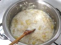 Add roux to cabbage and stir, bring to boil. Set...