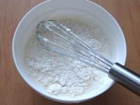 Mix flour with milk....
