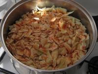 Pour the brine over the cabbage. Cook slowly and...