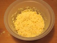 Mix rice in the butter and egg mixture....