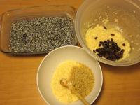 Mix second-half with ground walnuts and third-half...