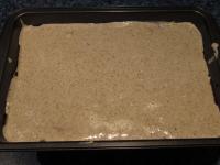 Spread walnut foam over the jam....
