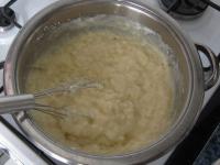Pour in flour, stir and bring to the boil....