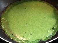 Fry the first pancake in a little oil. Dont add...