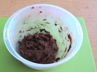 Work the soft mixture and place it in the...