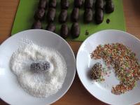 ... and coat them in grated coconut or colorful...