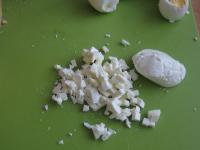 Cut mozzarella into small pieces....
