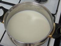 Bring milk, granulated and vanilla sugar to the...