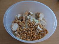 Pour in drained chick-pea......