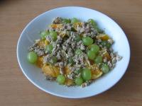 Sprinkle with crushed halva, sunflower seeds and...