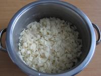 Cook pasta in salted water, drain and rinse under...