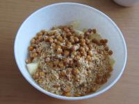 Add chickpeas to the fruit......
