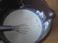 Mix cream, milk and cornstarch....