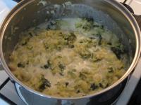 Pour the mixture to the cooked cabbage with...