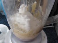 Whisk the egg whites until stiff. Beat the batter...