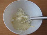 Mix warmish chocolate with cream cheese....