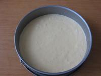 Pour the dough in....