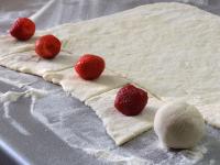 Roll the dough to a thickness of about 3 mm on a...