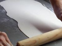 Divide the puff pastry in half....
