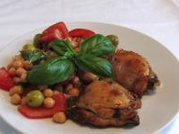 Salad as a side dish to roast chicken....