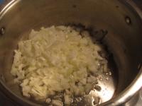 Chop onion and cook it in oil....