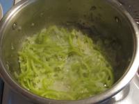 Add cored, washed green pepper cut into thin...