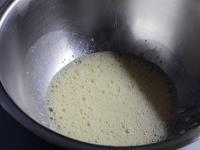 Beat eggs and vanilla sugar....