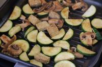 Grill the vegetables with tofu briefly....