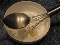 ...and hot water to the sugar....