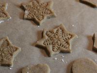 Cut forms- hearts, stars, reindeer. You can gently...