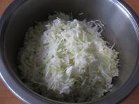 Cut the cabbage finely....
