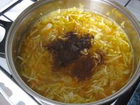 Add pepper, caraway, stir and cook for half an...