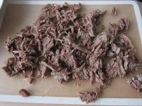 Cut the beef into noodles....