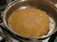 Let the well-mixed mixture to cool. When cooling...