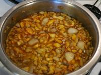 ...and pour boiling water. Add salt and cook for...