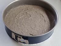 Pour the prepared mixture evenly into the mold and...