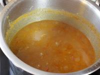 Cook the meat until soft....