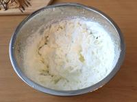 Whip whipping cream into firm peaks....